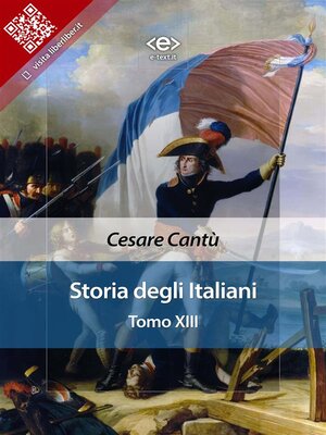 cover image of Storia degli Italiani. Tomo XIII